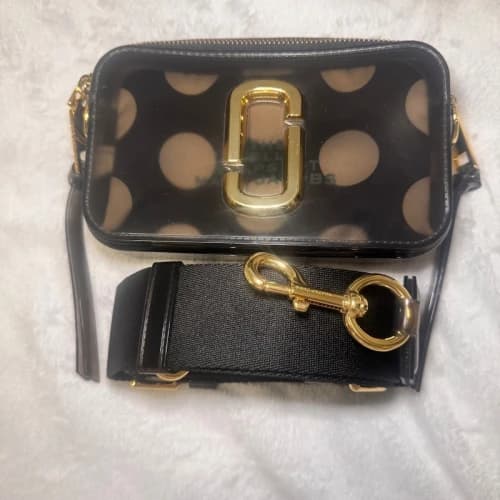 Marc Jacobs The Snapshot Crossbody Bag Clear Polka Dot