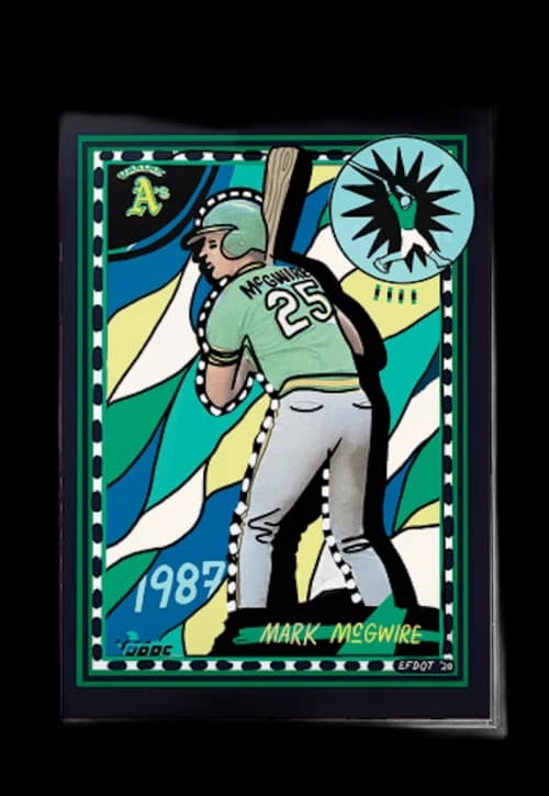 Mark McGwire 1987 Topps Project 2020 Efdot Artist Proof /20 #17