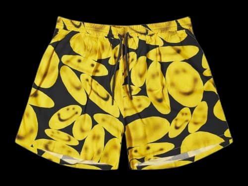 Market Smiley Afterhours Easy Shorts Washed Black