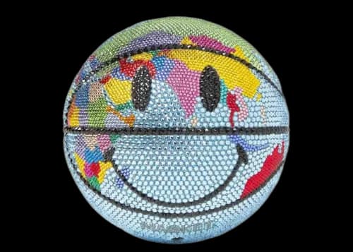 Market Swarovski Crystal Smiley Globe Mini Basketball