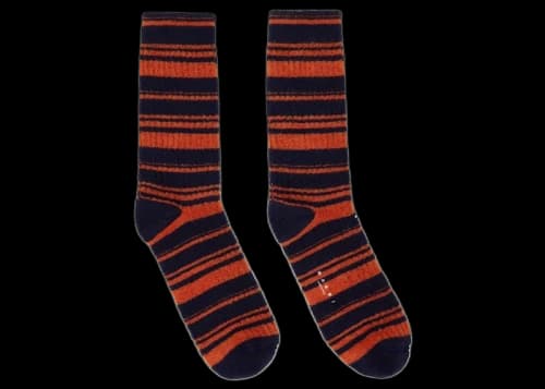 Marni French Terry Knit Socks Navy/Red