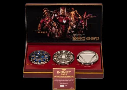 Marvel Iron Man Arch Reactor GameStop Exclusive Magnetic Pin Set