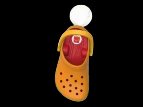 McDonald's x Crocs Happy Meal Mini Burger Crocs Toy Clog Keychain
