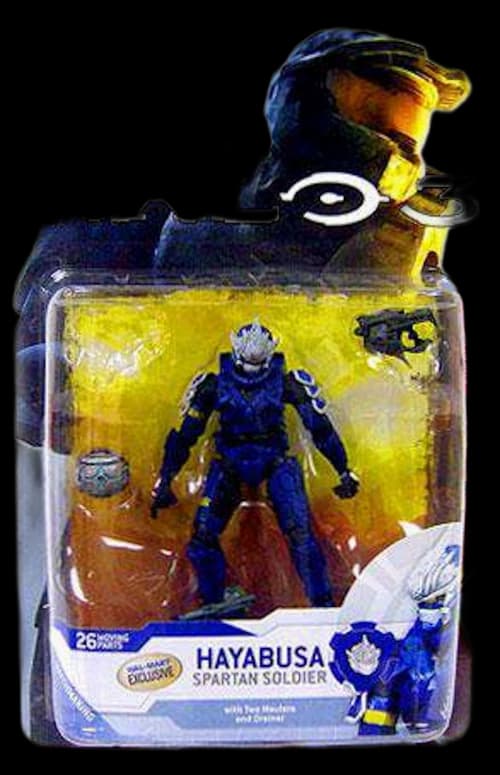 McFarlane Toys Halo Series 4 Spartan Soldier Hayabusa Blue Walmart Exclusive Action Figure