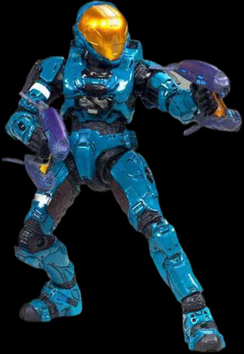 McFarlane Toys Halo Series 6 Medal Edition Spartan Soldier EVA Teal Exclusive Exclusive Action Figure
