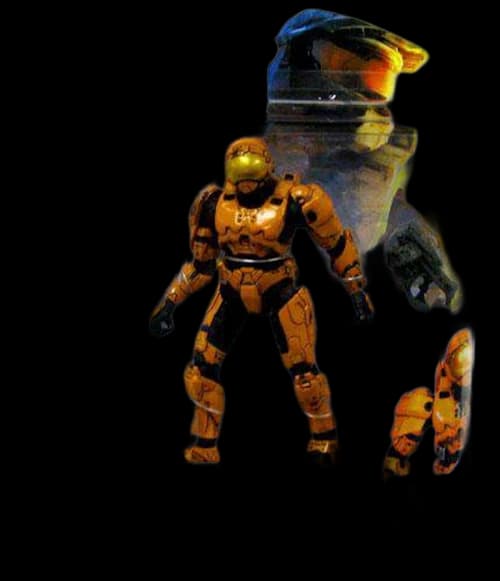 McFarlane Toys Halo Series 7 Spartan Soldier Security Orange Exclusive Exclusive Action Figure