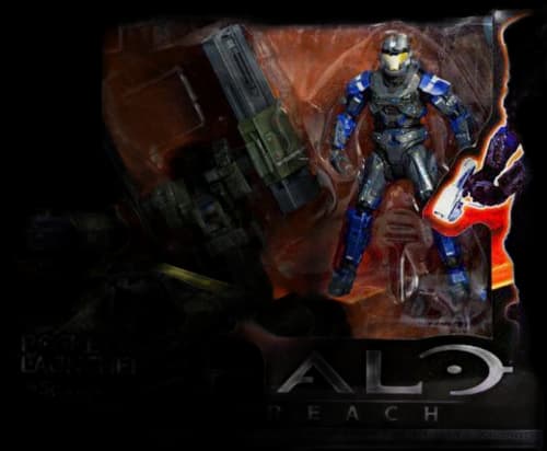 McFarlane Toys Halo Vehicle Upgrade Packs Rocket Launcher with Spartan JFO Custom Action Figure Set