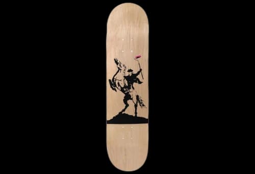 Medicom Sync. x Bansky BRANDALISM "Highway Man" Skateboard Deck