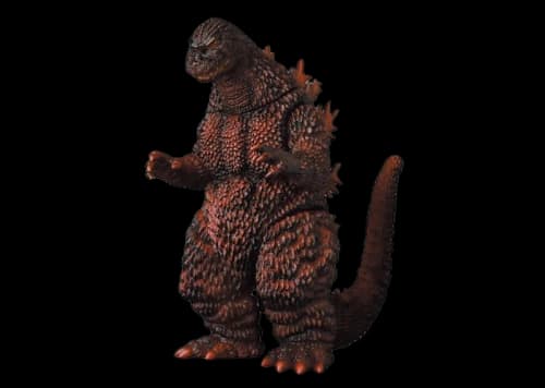 Medicom x NAGNAGNAG Jai Giant Godzilla (1995) Closed Mouth Version Action Figure Black Red