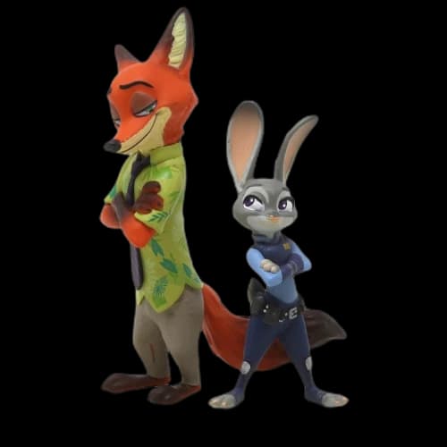 Medicom UDF Disney Series 7 Zootopia Judy Hopps And Nick Wilde Ultra Detail Figure