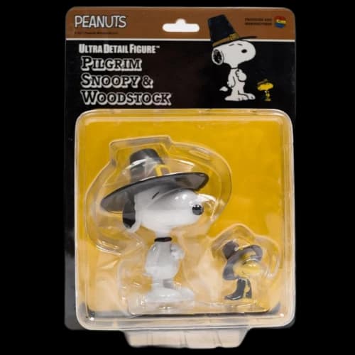 Medicom UDF Peanuts Series 5 Pilgrim Snoopy And Woodstock Ultra Detail Figure