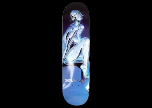 Medicom x SYNC x Hajime Sorayama Men Sexy Robot 04 Skateboard Deck Blue