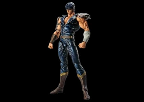 Medicom Super Action Statue Fist of the North Star Kenshiro Chozokado Action Figure Navy