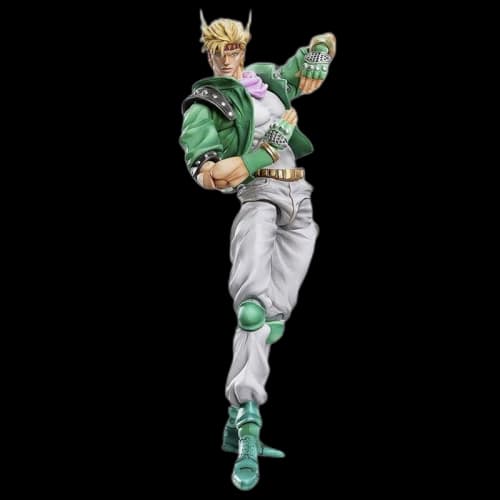 Medicom Super Action Statue Jojo'S Bizarre Adventure Part 2 Battle Tendency Caesar Anthonio Zeppeli Chozokado Figure Green