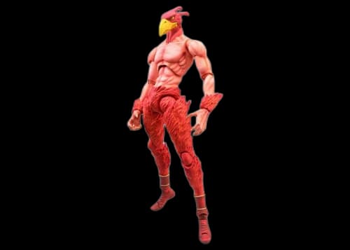 Medicom Super Action Statue JoJo's Bizarre Adventure Part 3 Stardust Crusaders Magician's Chozokado Re-Run Action Figure Red
