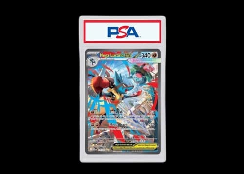 Mega Lucario ex 2025 Pokémon Mega Evolution Holo 179/132 (PSA or BGS Graded)