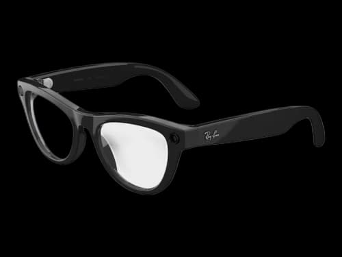 Meta x Ray-Ban Skyler Glasses (Gen 2) Standard 0RW4014_601SB52-20 Shiny Black/Clear