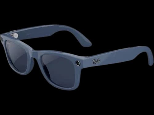 Meta x Ray-Ban Wayfarer Glasses (Gen 2) Large 0RW4012_6628MF53 Shiny Cosmic Blue/Clear to Sapphire Transition