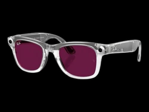 Meta x Ray-Ban Wayfarer Transitional RW4012 Clear/Ruby