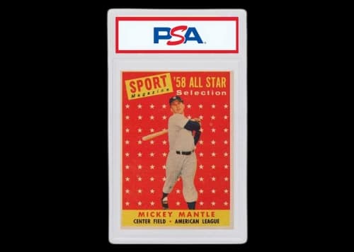 Mickey Mantle 1958 Topps All Star #487 (PSA or BGS Graded)