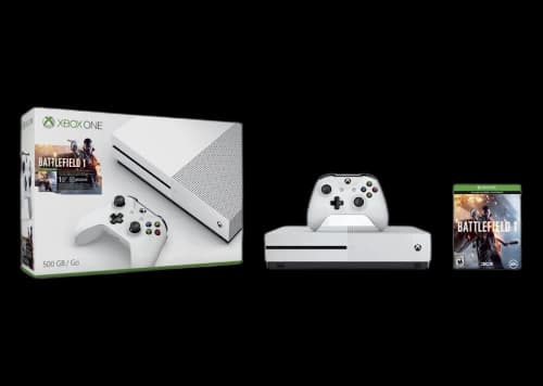 Microsoft Xbox One S 500GB Battlefield Bundle Console (ZQ9-00028) White