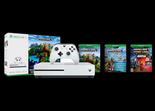 Microsoft Xbox One S 500GB Minecraft Bundle Console (ZQ9-00288) White