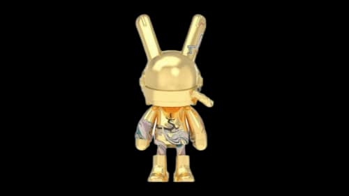 Mighty Jaxx ROBBi Golden Dragon Figure 1000% (Limited Edition of 50)