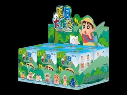 Miniso Top Toy Crayon Shin Chan Summer Playtime Series Figure Sealed Case (6 Blind Box)