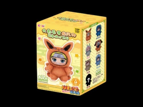 Miniso Top Toy Naruto Beast Party Plush Keychains Single Blind Box