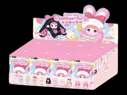 Miniso Top Toy Nommi Baby Sweetheart Bunny Plush Sealed Case (8 Blind Boxes)
