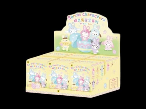 Miniso Top Toy Sanrio Characters Elf Bunny Baby Vinyl Plush Keychains Sealed Case (6 Blind Box)