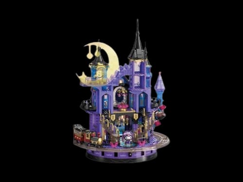 Miniso Top Toy Sanrio Kuromi Purple Crystal Castle Building Blocks TC3201 Figure
