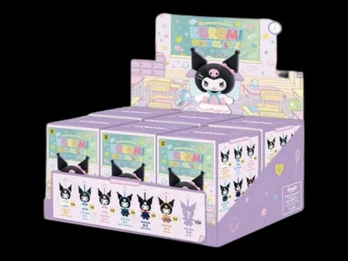 Miniso Top Toy Sanrio Kuromi School Life Series Vinyl Plush Keychain Sealed Case (6 Blind Box)