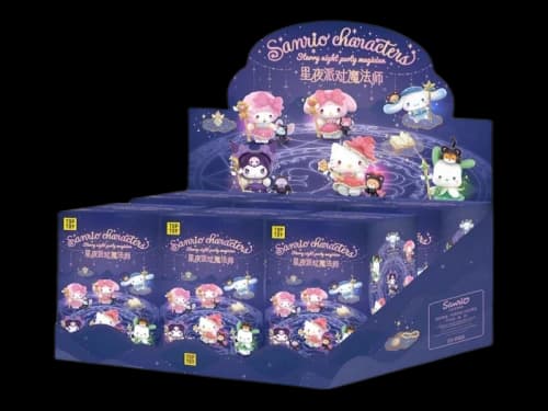 Miniso Top Toy Sanrio Starry Night Party Magician Series Figure Sealed Case (6 Blind Box)