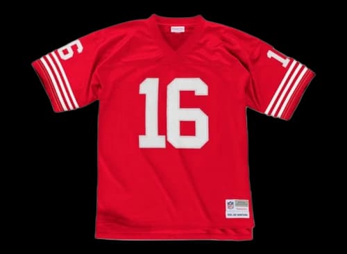 Mitchell & Ness Joe Montana 16 San Francisco 49ers 1990 Legacy Player Jersey Scarlet