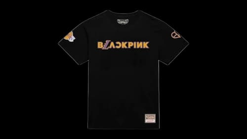 Mitchell & Ness x BLACKPINK Los Angeles Lakers Tee Black