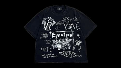 Mixed Emotion Chaos Tee Black