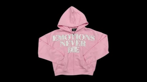 Mixed Emotion End Hoodie Pink