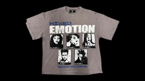 Mixed Emotion Gallery Tee Brown