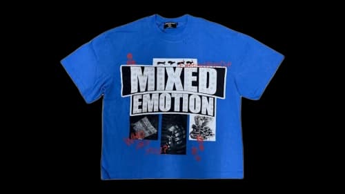 Mixed Emotion Lost Identity Tee Blue