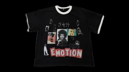 Mixed Emotion Static Tee Black