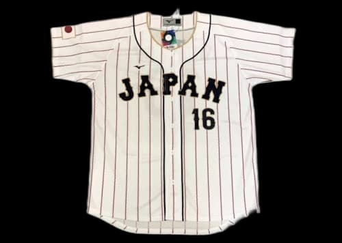 Mizuno Samurai Japan WBC 2023 Ohtani Shohei 16 Replica Jersey White