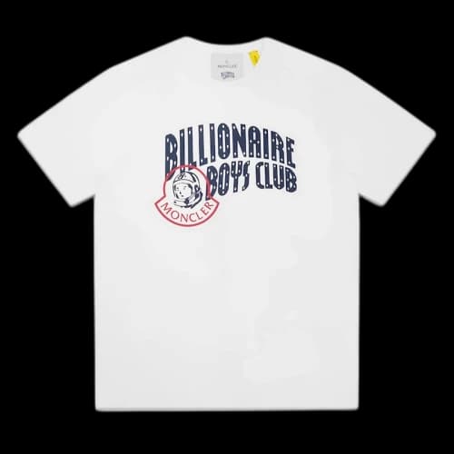 Moncler x Billionaire Boys Club Logo T-shirt Silk White