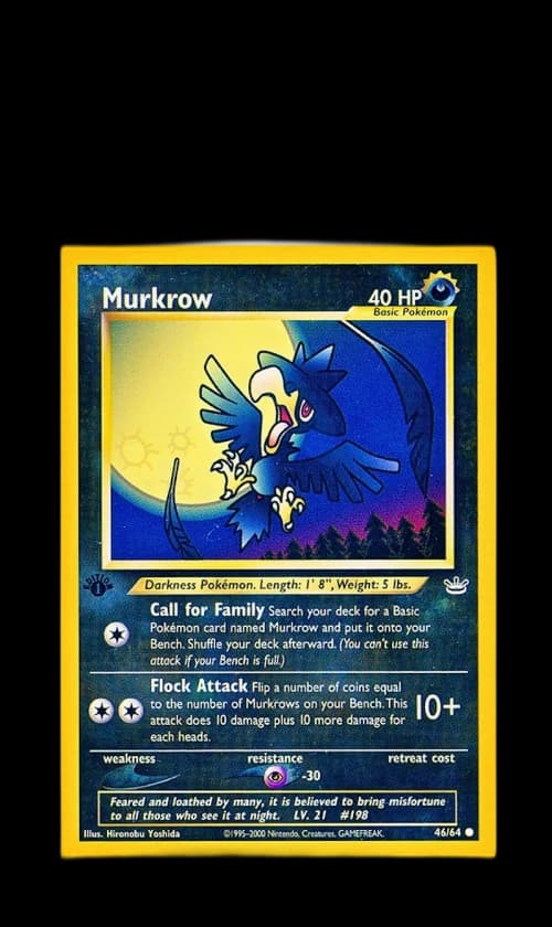 Murkrow 2001 Pokemon TCG Neo Revelation 1st Edition #46/64 (PSA or BGS Graded)