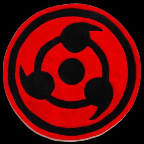 Hypland x Naruto Sharingan Rug Red