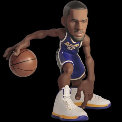 NBA Small Stars LeBron James Action Figure Lakers 2019-20 Jersey Purple