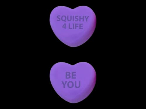 NeeDoh Color Change Squeeze Heart Squishy Fidget Toy Purple