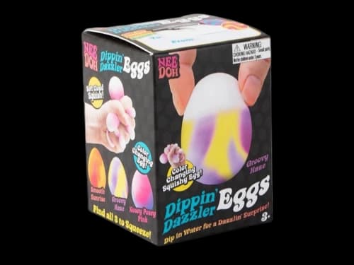 NeeDoh Dippin Dazzler Egg Squishy Fidget Toy Groovy Haze