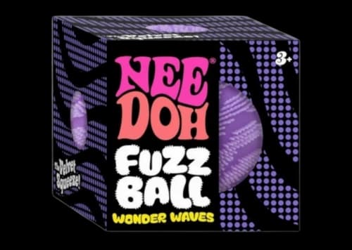 NeeDoh Fuzzball Squishy Fidget Toy Purple
