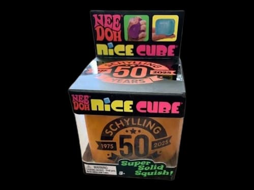 NeeDoh Golden 50th Anniversary Nice Cube Squishy Fidget Toy